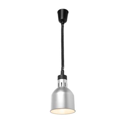 Výškově nastavitelná ohřívací lampa válcová, HENDI, Stříbrná, 230V/250W, ⌀175x(H)250mm | 273883
